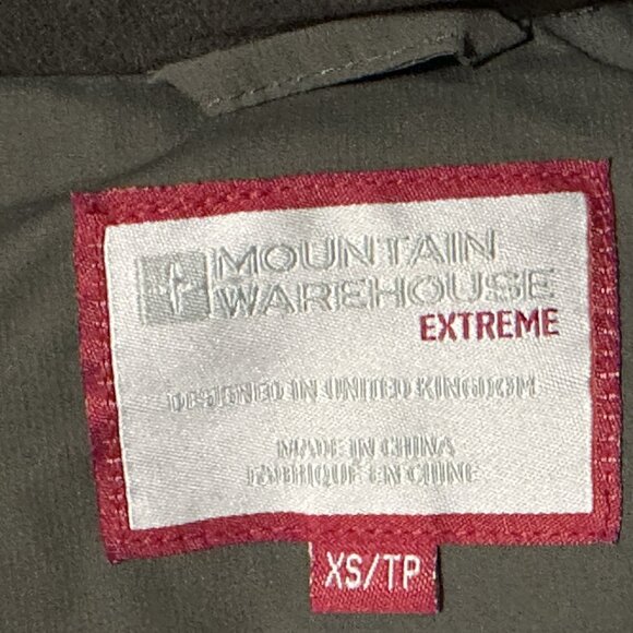 Mountain Warehouse Olive EXTREME Goose Down Parka Coat Mens XS Warm Waterproof - Picture 4 of 5